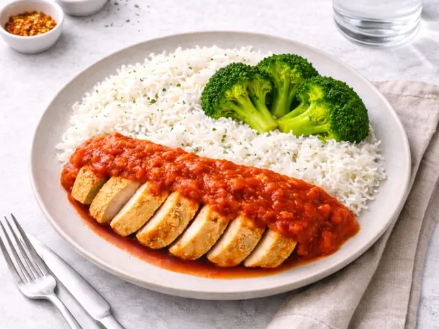 Tikkakyckling med ris, masalasås & broccoli från Macro Meals